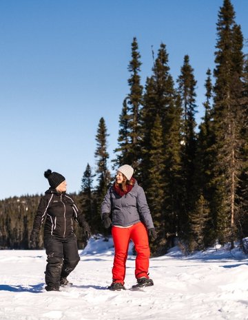 Deux femmes en raquette