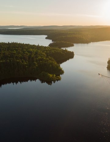 Sunset on the lake
