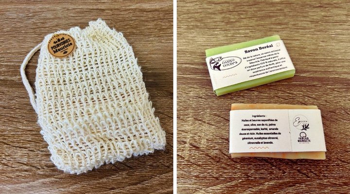 Handcrafted soaps from Mauricie outfitters