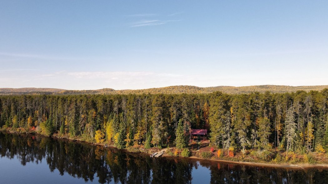 Paysage à la pourvoirie du lac Oscar 