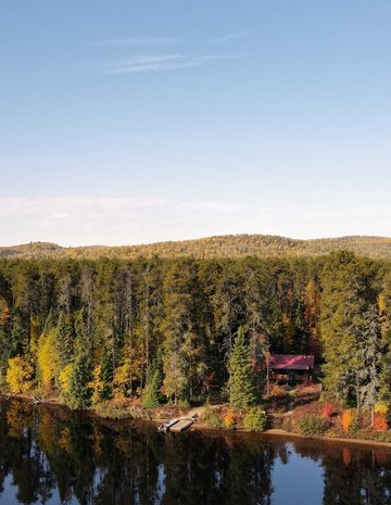 Paysage à la pourvoirie du lac Oscar 