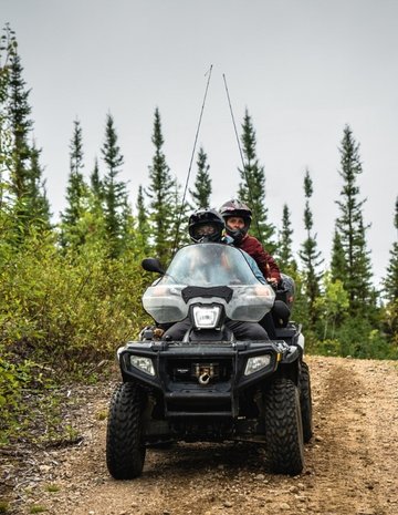 2 people on quad 