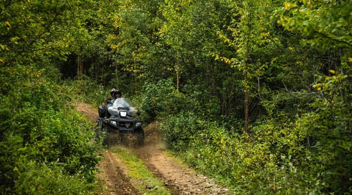 Un couple en quad 