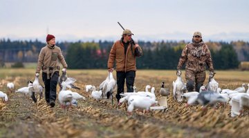Hunters on the hunt for waterfowl