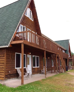 The guest lodge, another type of accommodation at an outfitter.