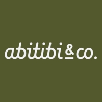 Carré vert avec logo Abitibi & co