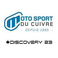 Moto Sport Cuivre and Discovery 23 Logos