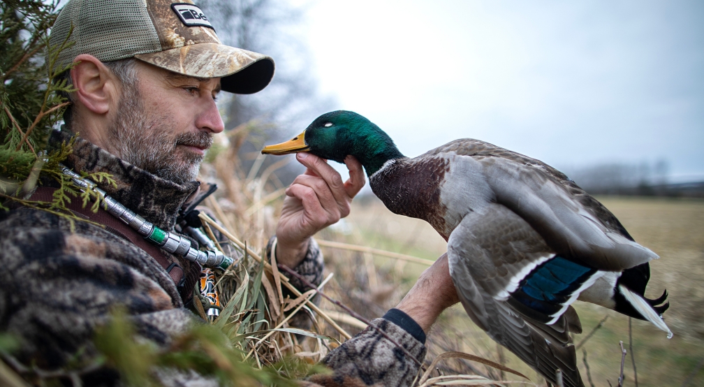 Un chasseur de canard 