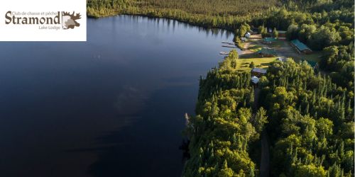 Air view of the lake and main site for Club Stramond