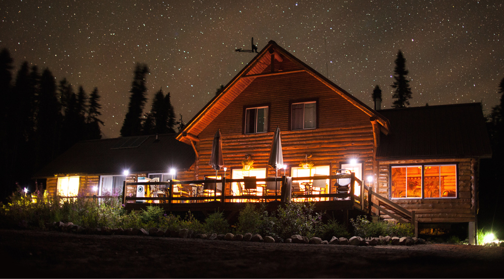 An inn in the evening